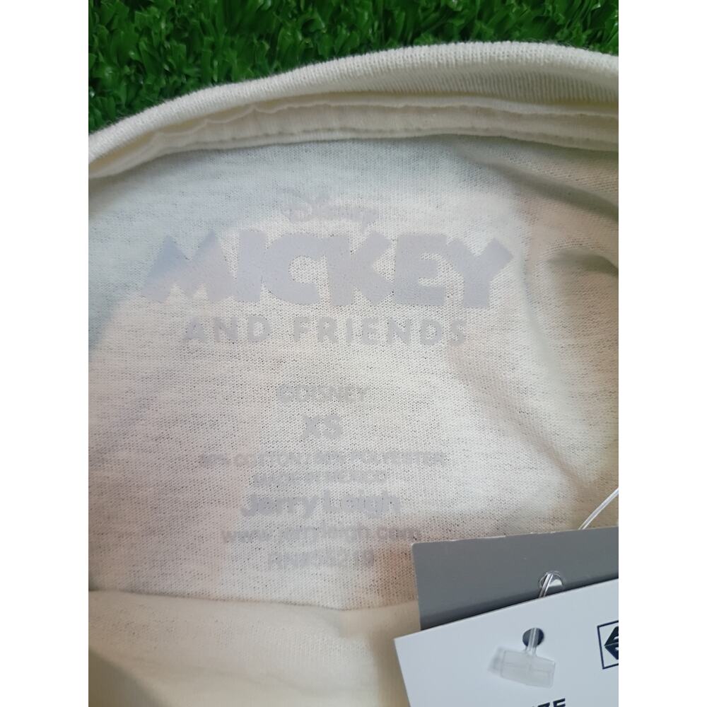 New Mickey Mouse & Friends Graphic White Cotton Tee XS - Picture 3 of 8